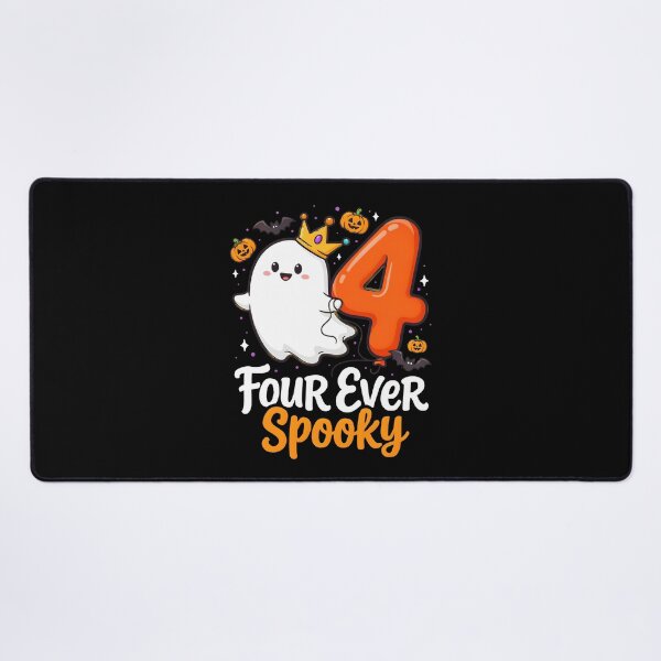 Item preview, Four Ever Spooky Funny Ghost Halloween Birthday designed and sold by Redgiant87x.