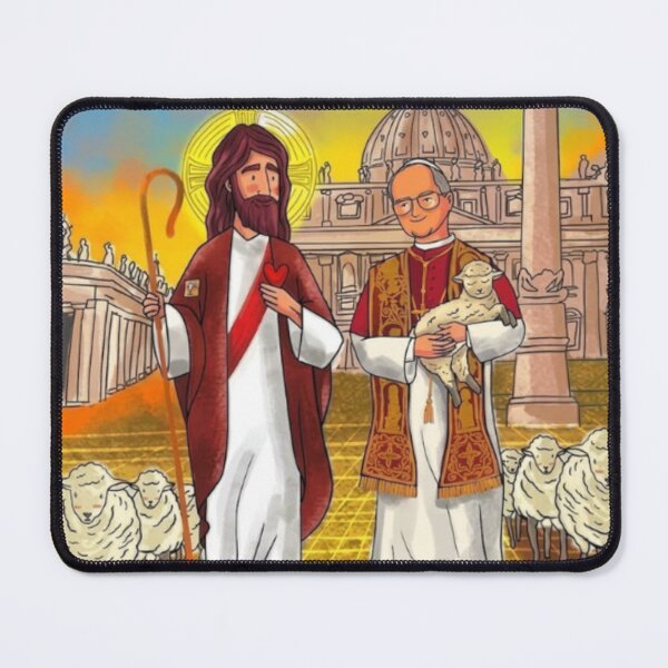 Item preview, "The Good Shepherd and Faith" | Inspirational Religious Artwork designed and sold by ArteVirtual28.