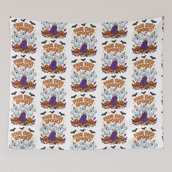 Item preview, Four Ever Spooky Halloween Funny Ghost Party designed and sold by Redgiant87x.