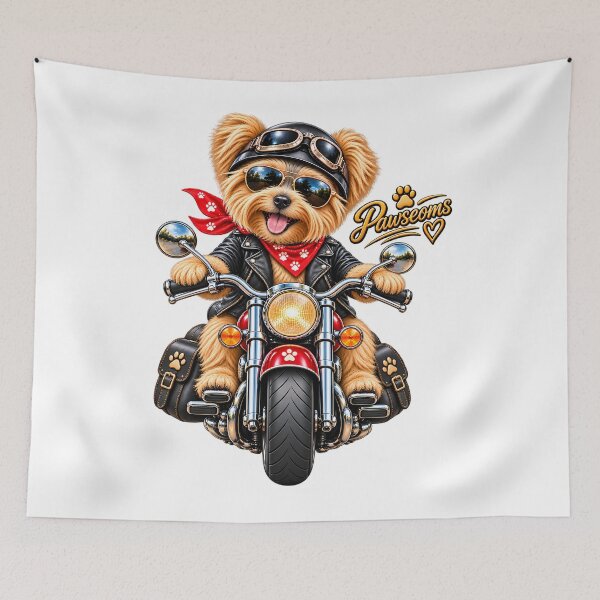Item preview, Happy elegant dog riding Bike in his way to work designed and sold by Afnan Store.