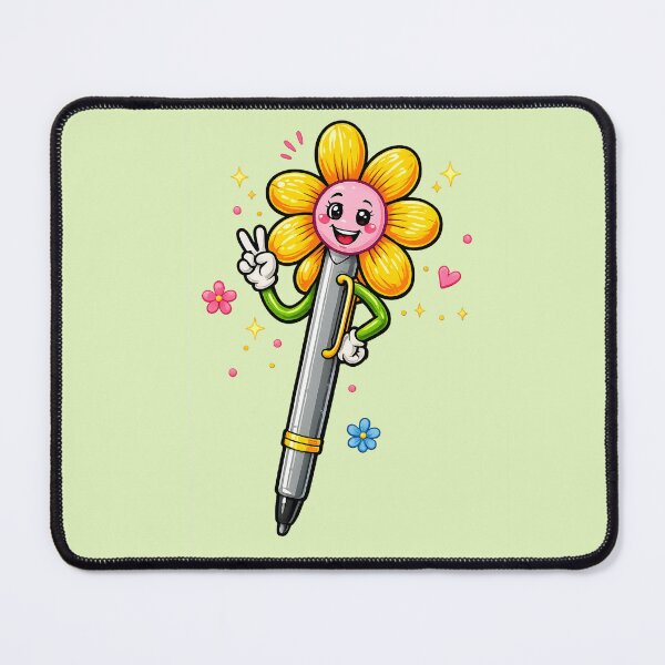 Item preview, Daisy the Flower Pen – Cute Kawaii Stationery Character designed and sold by Classroom Crew Studio.