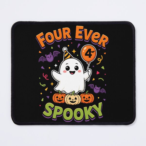 Item preview, Four Ever Spooky Halloween Ghost Birthday Party designed and sold by Redgiant87x.