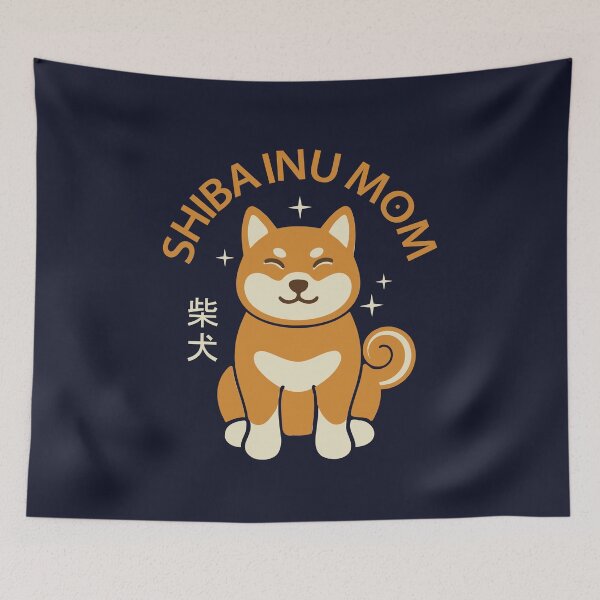 Item preview, Shiba Inu Mom Cute Japanese Dog Breed Art designed and sold by LinaValearte.