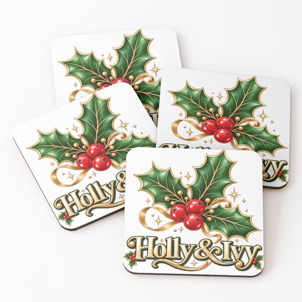 Item preview, Classic Holly and Ivy Christmas Emblem designed and sold by TrinovaCreates.