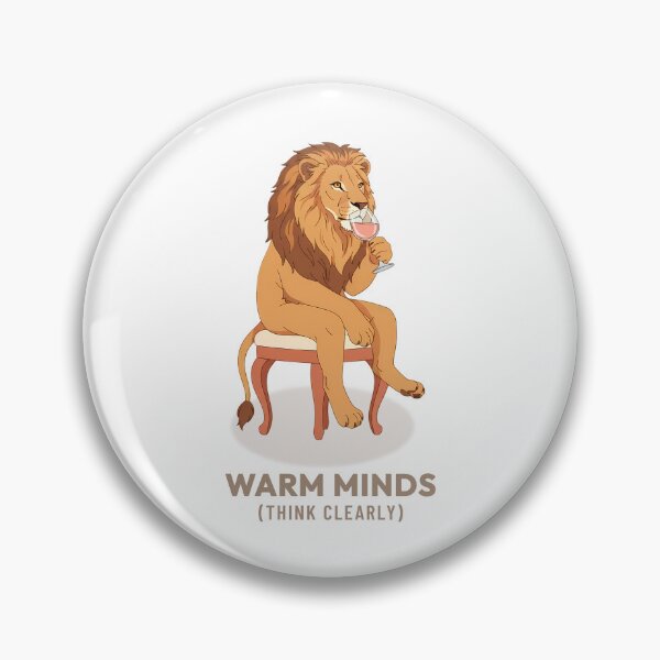 Item preview, Lion Drinking Rosé Wine Vintage Aesthetic designed and sold by COZY VINTAGE animal.