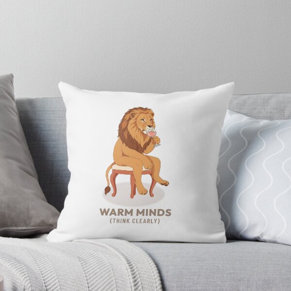 Item preview, Lion Drinking Rosé Wine Vintage Aesthetic designed and sold by COZY VINTAGE animal.