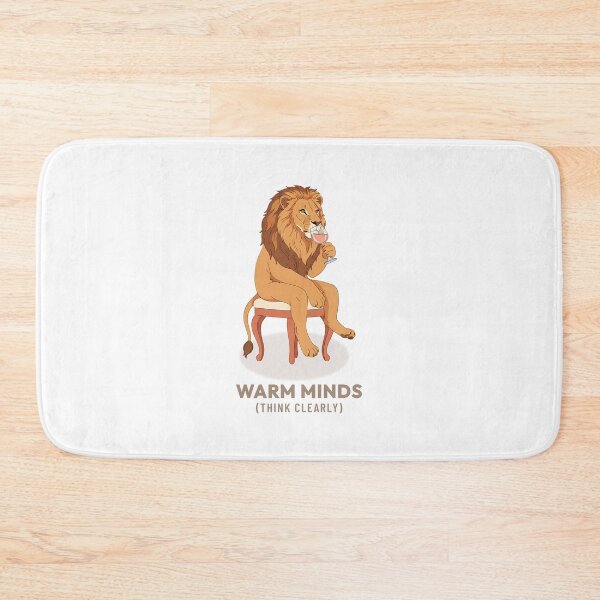 Item preview, Lion Drinking Rosé Wine Vintage Aesthetic designed and sold by COZY VINTAGE animal.