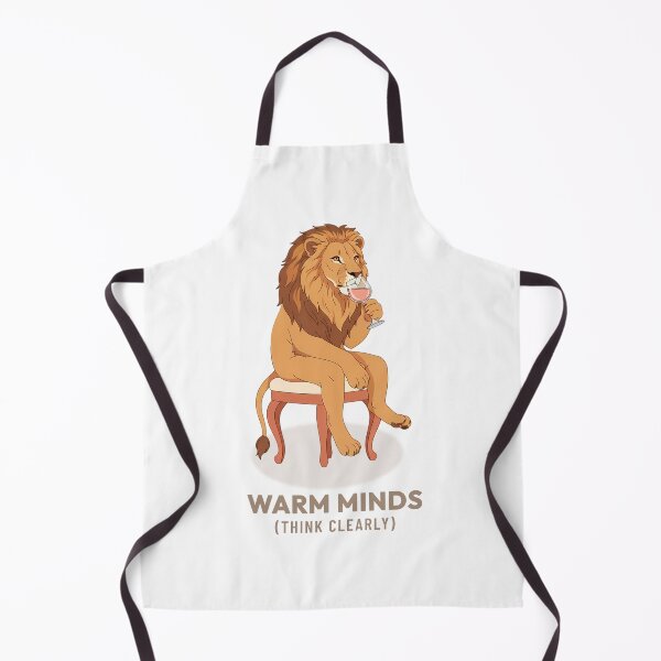 Item preview, Lion Drinking Rosé Wine Vintage Aesthetic designed and sold by COZY VINTAGE animal.