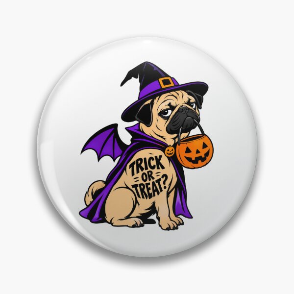 Item preview, Sarcastic Pug Trick or Treat Halloween designed and sold by CanineVibe.