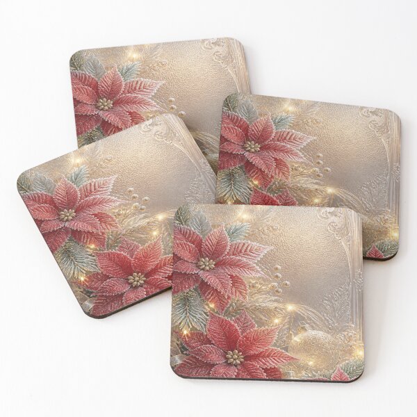 Item preview, Copy of Elegant Christmas with poinsettias designed and sold by BriSher.