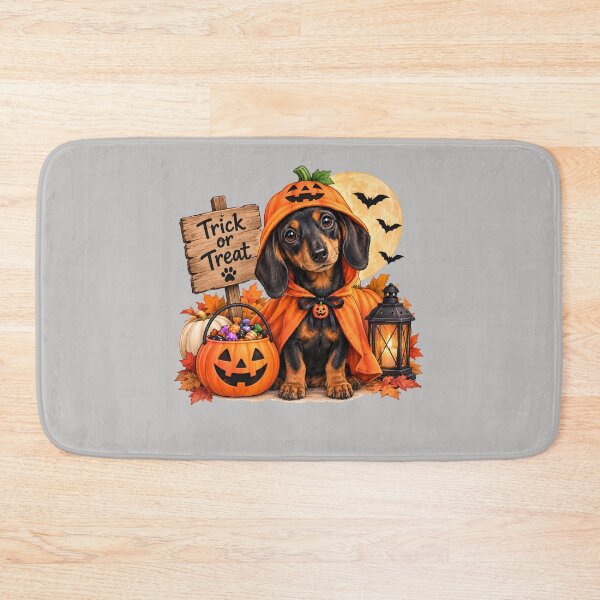 Item preview, Halloween Dachshund Pumpkin Dog - Cute Trick or Treat Halloween designed and sold by Nature's Palette.