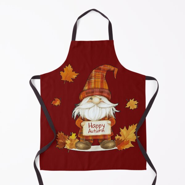Item preview, Cute Happy Autumn Gnome in Plaid Fall Foliage designed and sold by Lovemountain.
