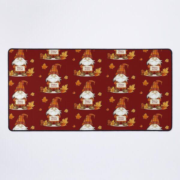 Item preview, Cute Happy Autumn Gnome in Plaid Fall Foliage designed and sold by Lovemountain.