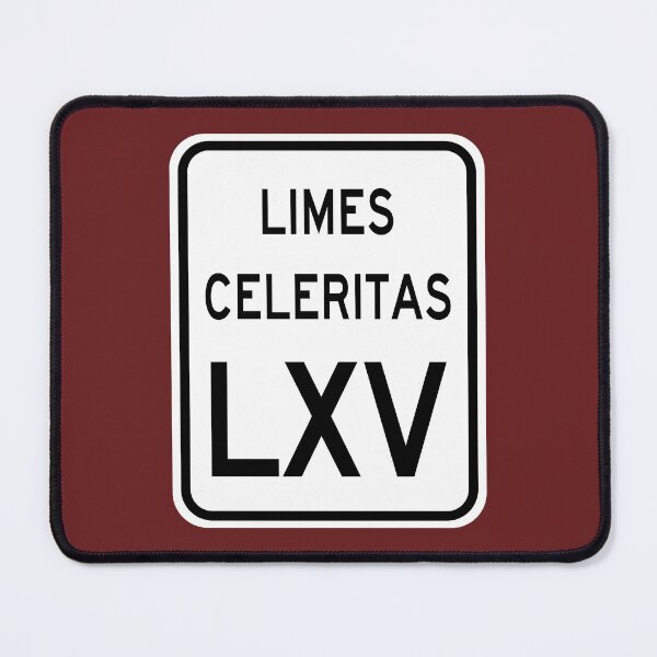 Item preview, Speed Limit 65 MPH in Latin: Limes Celeritas LXV designed and sold by Karate Octopus.