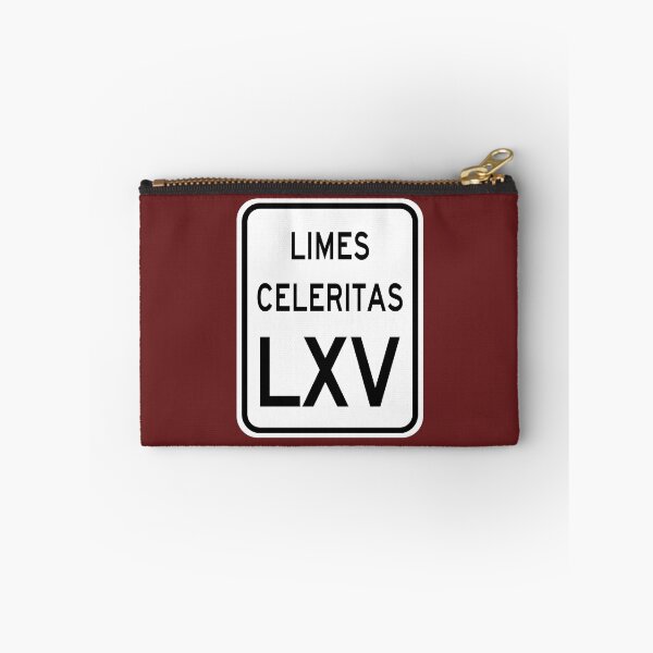 Item preview, Speed Limit 65 MPH in Latin: Limes Celeritas LXV designed and sold by Karate Octopus.