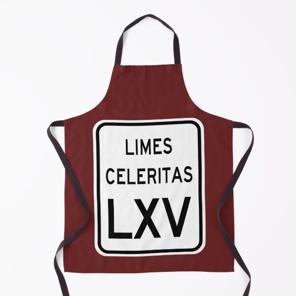 Item preview, Speed Limit 65 MPH in Latin: Limes Celeritas LXV designed and sold by Karate Octopus.