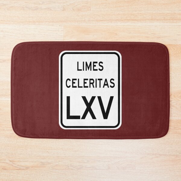 Item preview, Speed Limit 65 MPH in Latin: Limes Celeritas LXV designed and sold by Karate Octopus.