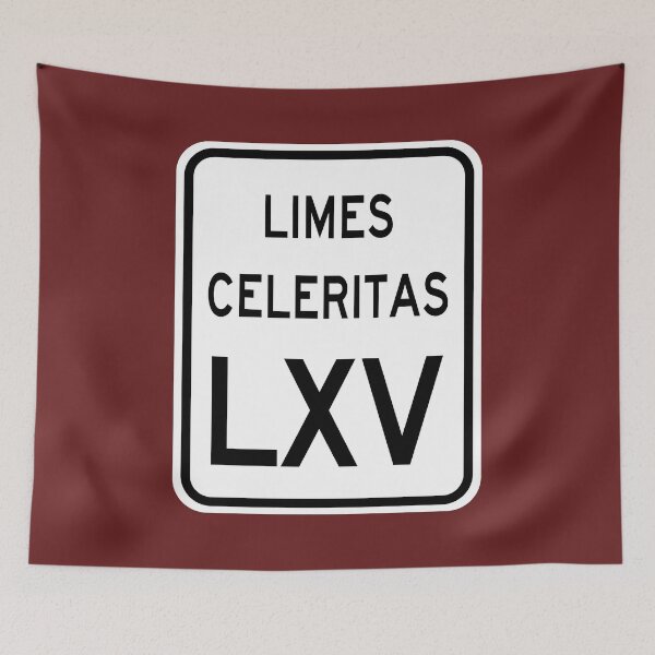 Item preview, Speed Limit 65 MPH in Latin: Limes Celeritas LXV designed and sold by Karate Octopus.