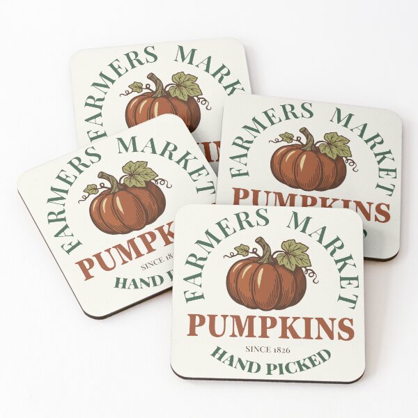 Item preview, Vintage Farmers Market Hand Picked Pumpkins Autumn Badge designed and sold by 89BLACK.