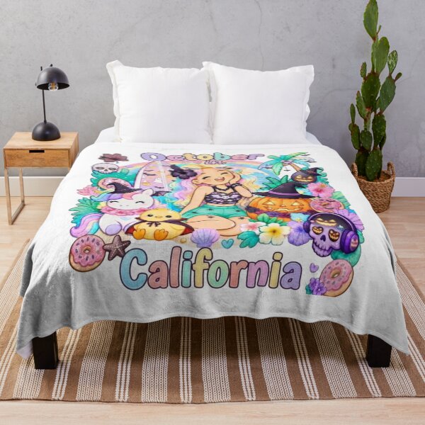 Item preview, Cute Pastel Goth Halloween - October in California Kawaii designed and sold by TheChalkyFox.