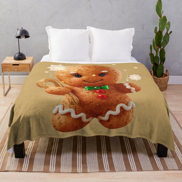 Item preview, Gingerbread Man with Green Bow Design designed and sold by MargaretPolanco.