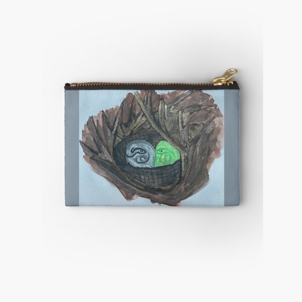 Item preview, Green & grey snakes in a tree basket designed and sold by 880Dreamer008.