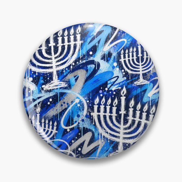 Item preview, Graffiti Hanukkah Menorah designed and sold by Kaleidastar.