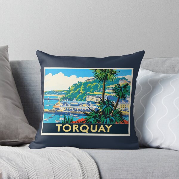Artikelvorschau, Torquay – Britisches Vintage-Reiseplakat entworfen und verkauft von Grove of Things.