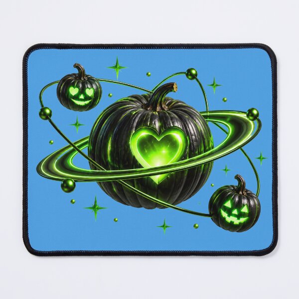 Item preview, Neon Green Pumpkin Orbit designed and sold by DansCreations42.