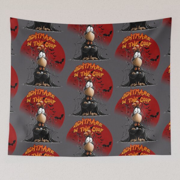 Item preview, Nightmare of the Coop Halloween Vampire Rooster designed and sold by Szpaku desart .