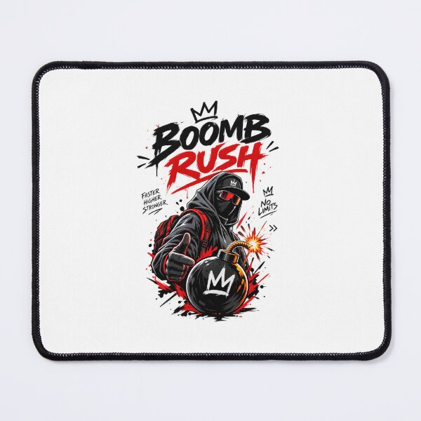 Item preview, BOOMB RUSH CYBERFUNK – Explosive Streetwear Gamer Graphic T-Shirt | Urban Graffiti Style designed and sold by oumadane.