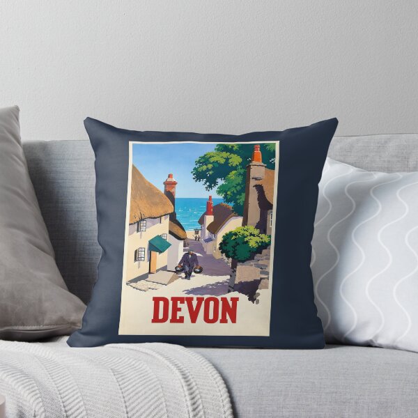 Artikelvorschau, Devon – Britisches Vintage-Reiseposter entworfen und verkauft von Grove of Things.