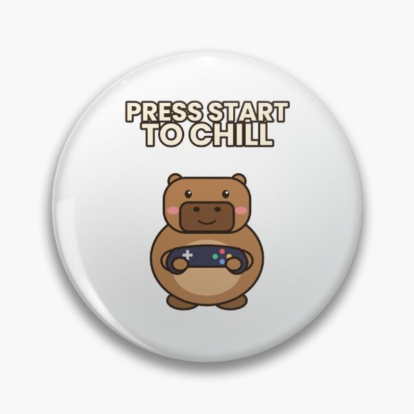 Item preview, Press Start to Chill Capybara designed and sold by Rev22.