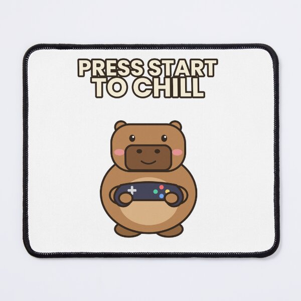 Item preview, Press Start to Chill Capybara designed and sold by Rev22.