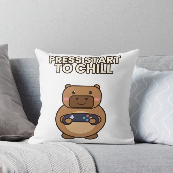 Item preview, Press Start to Chill Capybara designed and sold by Rev22.