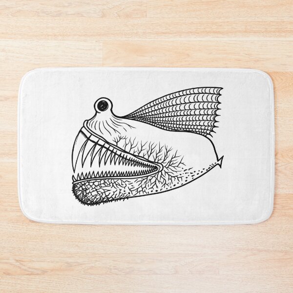 Item preview, Surreal Deep Sea Creature – Weird Black Ink Monster designed and sold by urkog.
