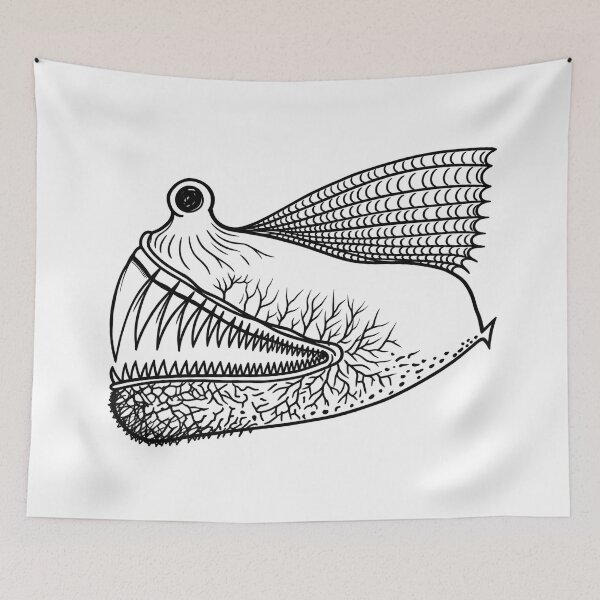 Item preview, Surreal Deep Sea Creature – Weird Black Ink Monster designed and sold by urkog.