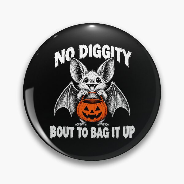Item preview, No Diggity Funny Bat Trick Or Treat Halloween designed and sold by gunaone-design.