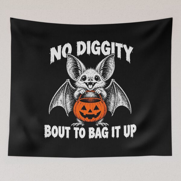 Item preview, No Diggity Funny Bat Trick Or Treat Halloween designed and sold by gunaone-design.