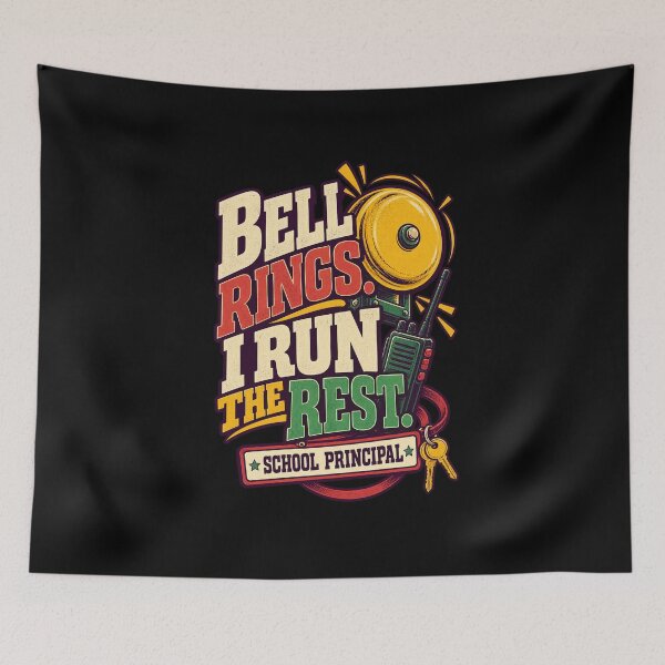 Item preview, Bell Rings I Run The Rest - School Principal Humor designed and sold by MOTIFOLK.