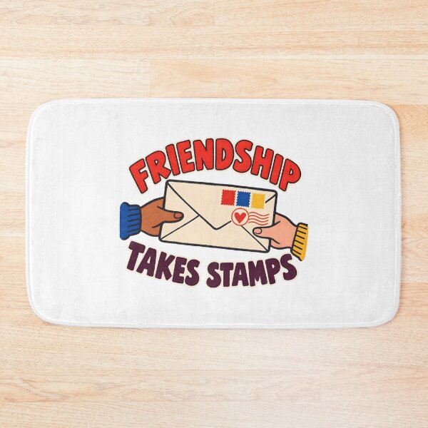 Item preview, Friendship Takes Stamps Pen Pal Sticker designed and sold by Philippa Shop.