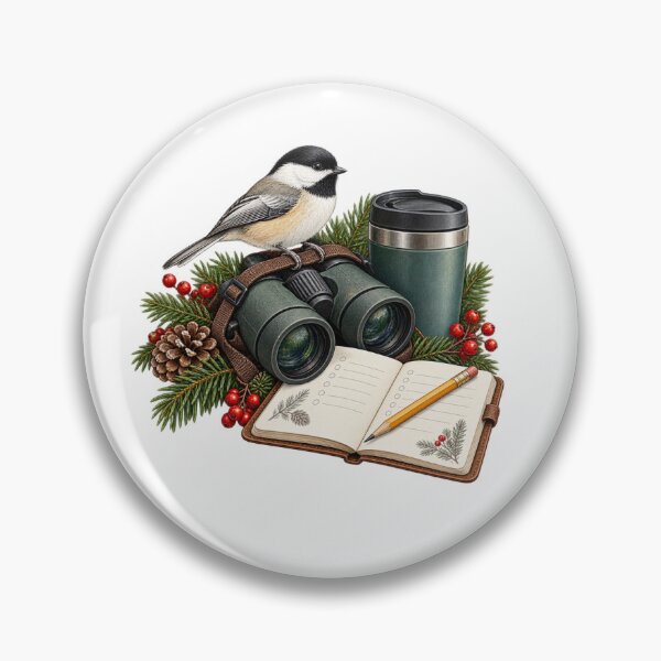 Item preview, Winter Birdwatching Field Kit with Chickadee designed and sold by Be-Smart-Art.