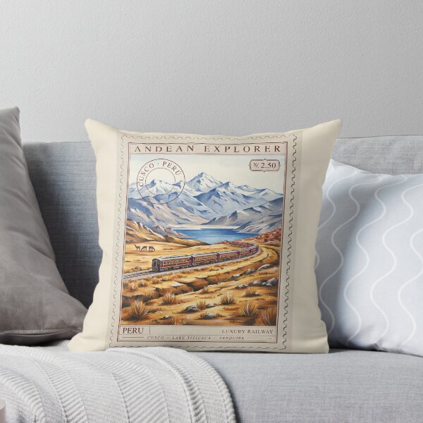 Item preview, Andean Explorer Luxury Train Peru Travel Stamp designed and sold by stickercuffs.