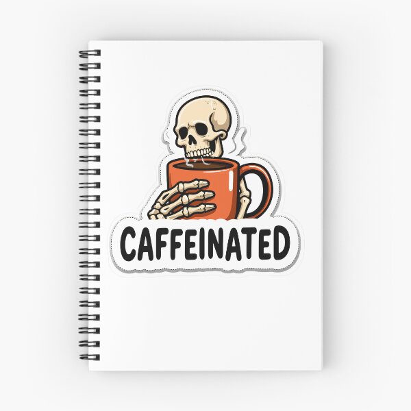 Item preview, Caffeinated Skeleton Coffee Lover designed and sold by Stupid Shirts.