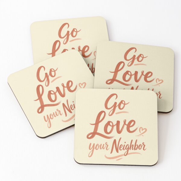 Item preview, Go Love Your Neighbor - Terracotta Brush Script Typography Quote designed and sold by D-Islamic.