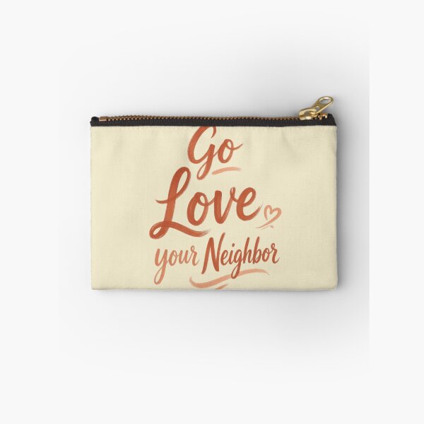 Item preview, Go Love Your Neighbor - Terracotta Brush Script Typography Quote designed and sold by D-Islamic.