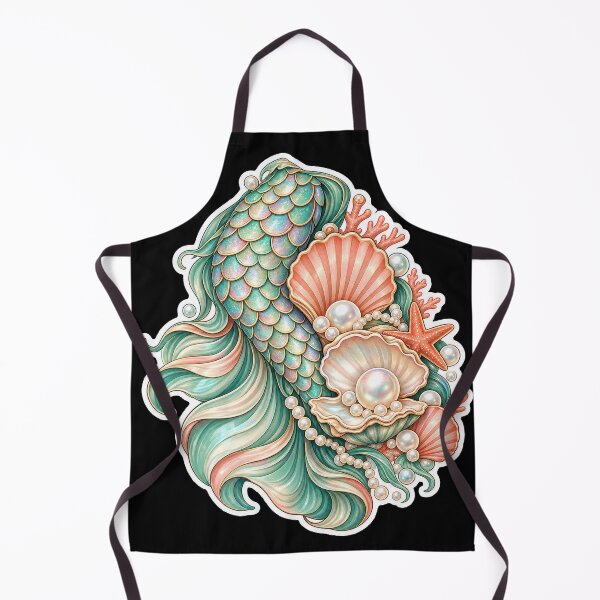 Item preview, Iridescent Mermaid Scales And Pearls designed and sold by NovaToons.