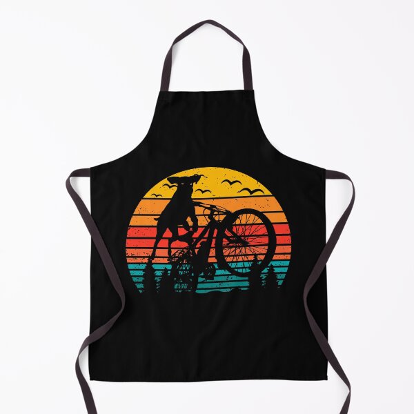 Item preview, Happy mascot design: dog jumping during a mountain bike descent. designed and sold by UrbanTRIP.