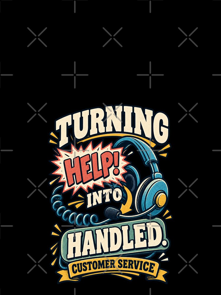 Thumbnail 4 of 4, iPhone Case, Turning Help Into Handled - Customer Service Representative Humor designed and sold by Ridaelb.