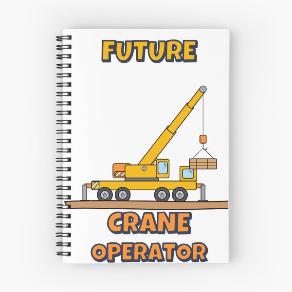 Item preview, Future Crane Operator Kids Construction designed and sold by BigMachineprint.